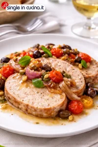 BonRoll con cipolle caramellate capperi e olive